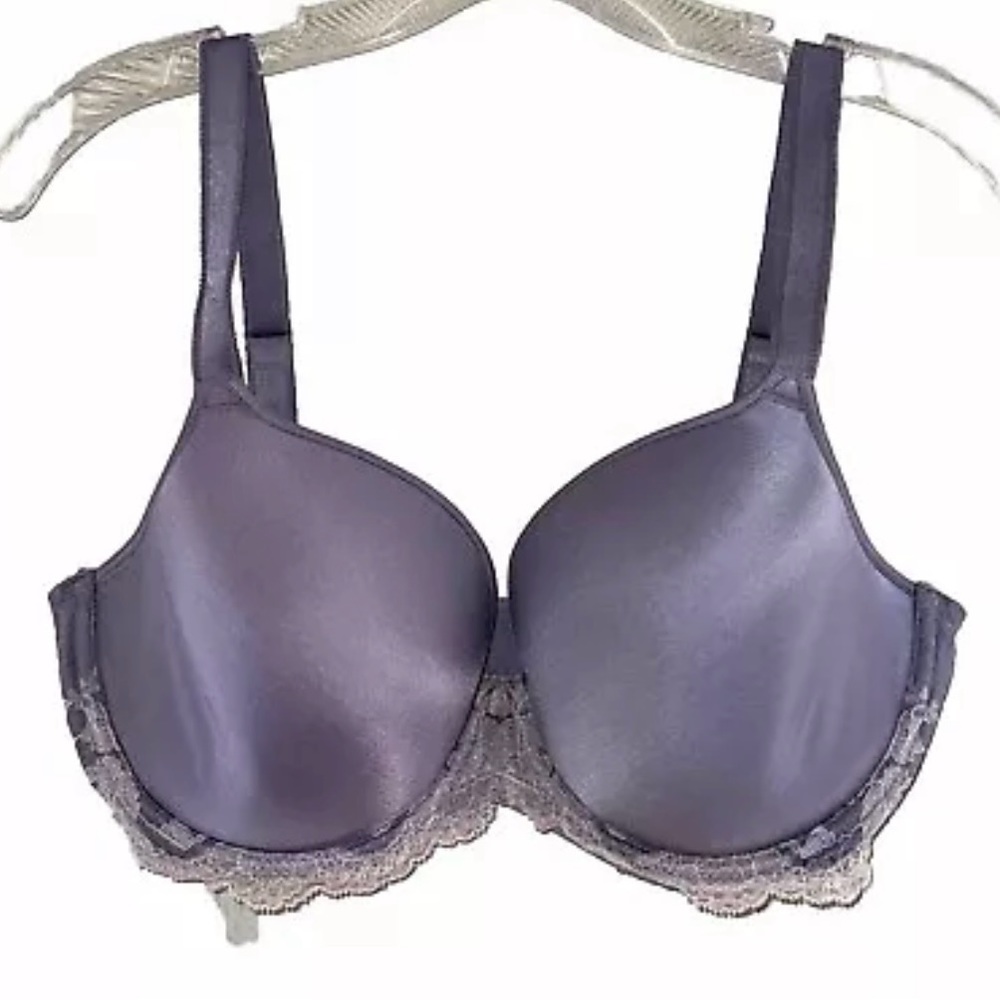 Wacoal Women’s Bra 34G Purple Padded Underwire Adjustable Straps Lavender Lace